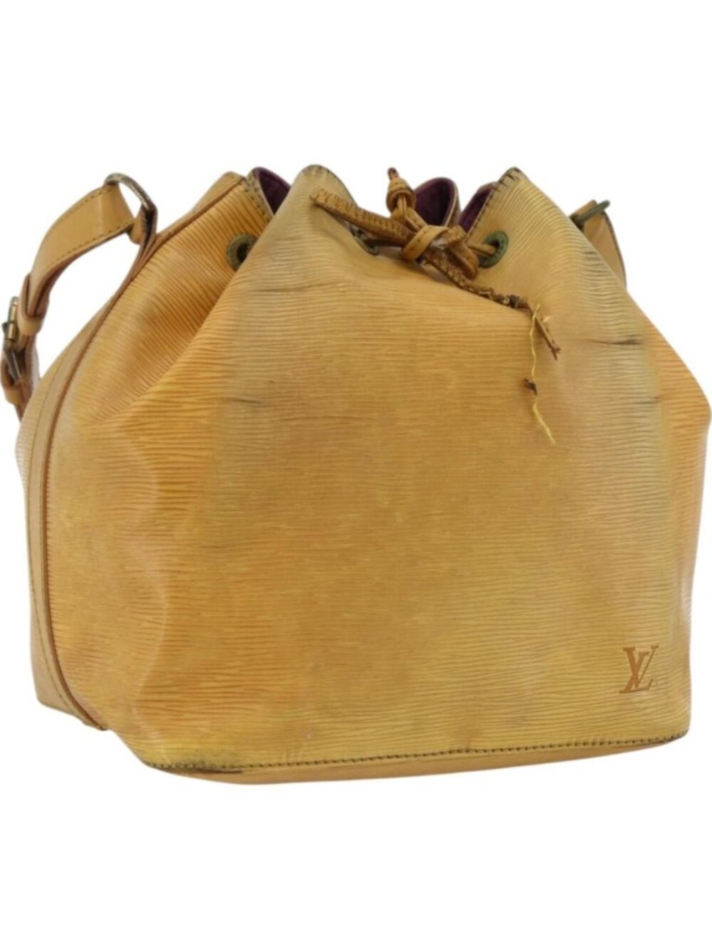 LOUIS VUITTON Epi Petit Noe Shoulder Bag Yellow M44109
